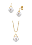 White Freshwater Pearl Lindsey Pendant & Earring Set