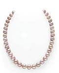 9.5-10.5mm Pink Freshwater Pearl Necklace - AAA Quality