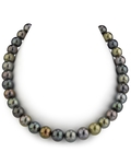 10-11mm Tahitian Multicolor Pearl Necklace - AAAA Quality