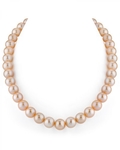 10.5-11.5mm Peach Freshwater Pearl Necklace- AAAA Quality
