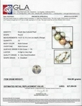 12-14mm Tahitian South Sea Pearl Multicolor Necklace - Model Image