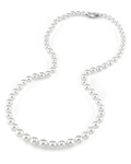 5.0-7.0mm Japanese Akoya White Pearl Necklace - AAA Quality