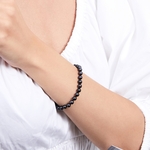5.5-6.0mm Akoya Black Pearl Bracelet- Choose Your Quality - Secondary Image
