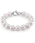9.0-9.5mm Akoya White Pearl Bracelet- Choose Your Quality