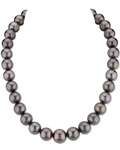 11-14mm Peacock Tahitian South Sea Pearl Necklace - AAA Quality