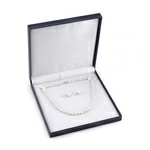 8.5-9.5mm Freshwater Pearl Necklace & Earrings - Third Image