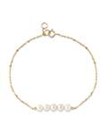 14K Gold Freshwater Pearl Addie Bracelet - Model Image