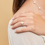 White South Sea Pearl Felice Ring - Model Image