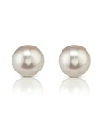 8.0-8.5mm Certified Hanadama Akoya Round Pearl Stud Earrings