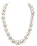 13-17mm White South Sea Baroque Pearl Necklace