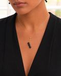 14K Gold Tahitian Pearl Tincup Cluster Pendant - Secondary Image