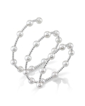 14K Gold 7mm White Freshwater Pearl Beaded Bangle Rita Bracelet