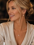 Akoya Pearl Lindsey Pendant & Earring Set - Model Image