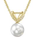 South Sea Pearl & Diamond Belissima Pendant - Model Image