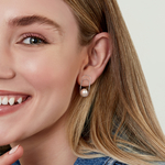 Freshwater Pearl Sabrina Earrings - Model Image