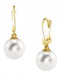 Freshwater Pearl Classic Elegance Earrings - Model Image