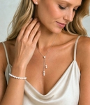 Freshwater Pearl Tincup Selena Necklace Pendant - Model Image
