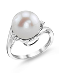 Freshwater Pearl & Diamond Sia Ring