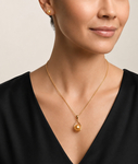 Golden South Sea Pearl Jess Pendant - Model Image