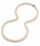 7.5-8.0mm Japanese Akoya White Pearl Necklace - AA+ Quality