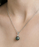 Tahitian South Sea Pearl & Diamond Michelle Jewelry Set - Secondary Image