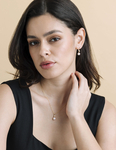 14K Gold White Akoya Cultured Pearl & Diamond Michelle Jewelry Set - Secondary Image