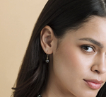 Tahitian South Sea Pearl Linda Earrings - Model Image