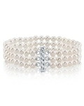 Triple Akoya Pearl Bracelet