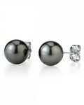 10mm Tahitian South Sea Round Pearl Stud Earrings