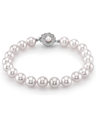 8-9mm White South Sea Pearl Bracelet - AAAA Quality