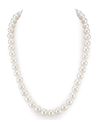 8.5-9.5mm White Freshwater Pearl Necklace - AAA Quality