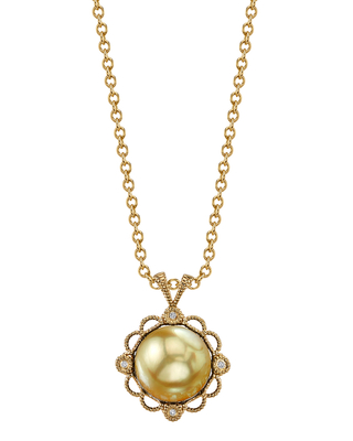 Golden South Sea Pearl Lea Pendant