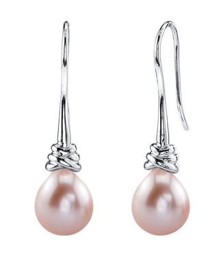 Pink Freshwater Drop Pearl Denise Earrings