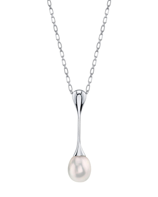 Freshwater Pearl Long Teardrop Pendant