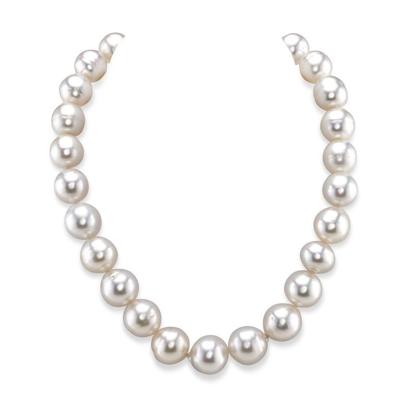13.1-16.5mm White South Sea Baroque Pearl Necklace
