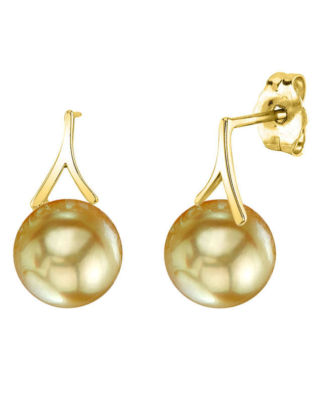 Golden Pearl Lindsey Earrings