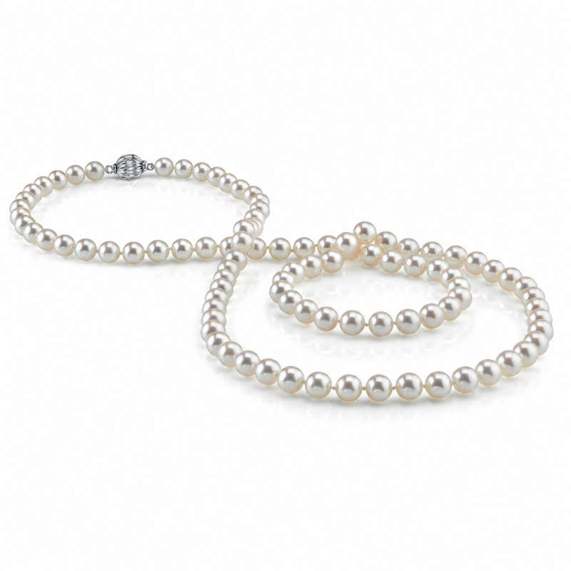 8.5-9.0mm Opera Length Japanese Akoya Pearl Necklace