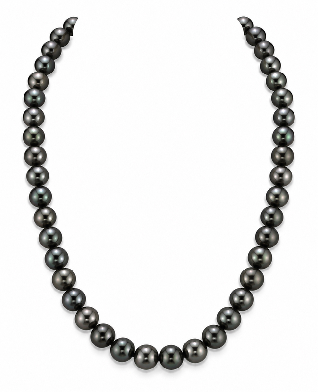 8-10mm Tahitian Round South Sea Pearl Necklace - AAA Quality