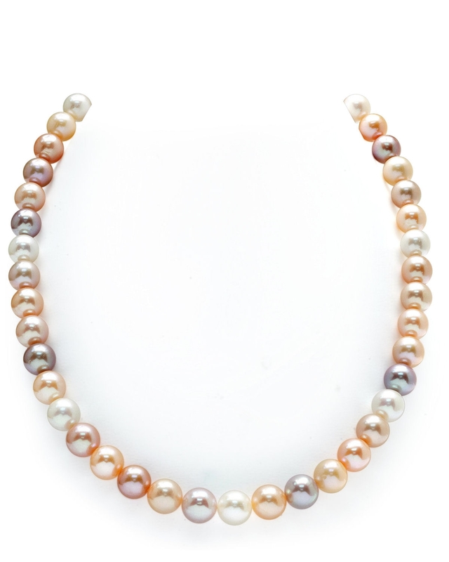 8.5-9.5mm Freshwater Multicolor Pearl Necklace  - AAA Quality