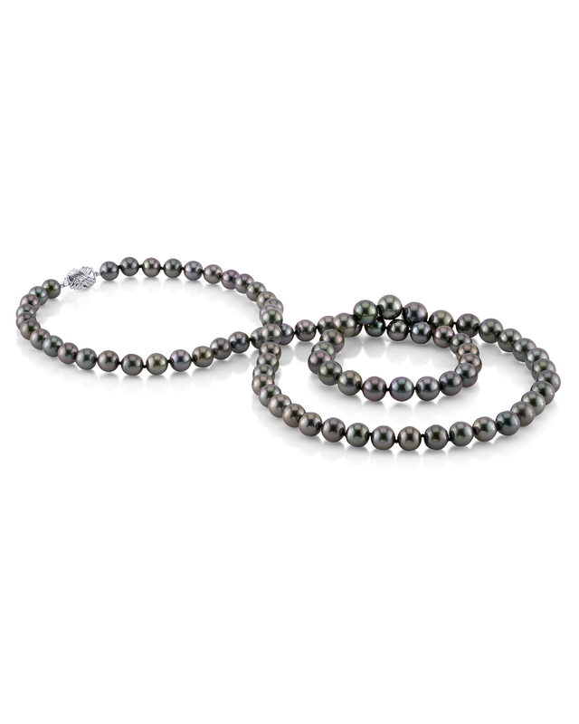 Opera Length 9-11mm Tahitian South Sea Pearl Necklace