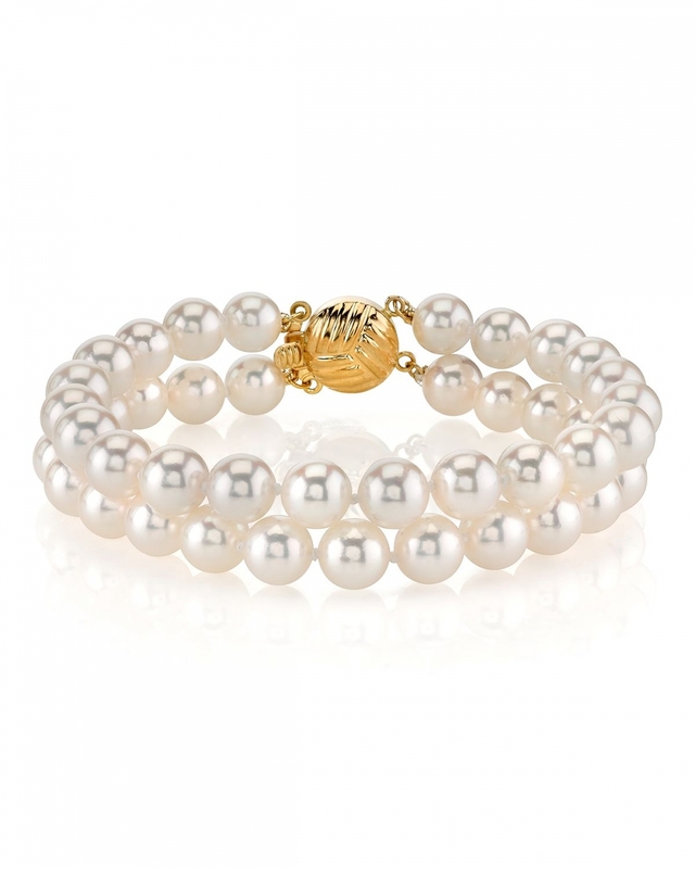 Japanese Akoya Double Pearl Bracelet - Various Sizes - Third Image