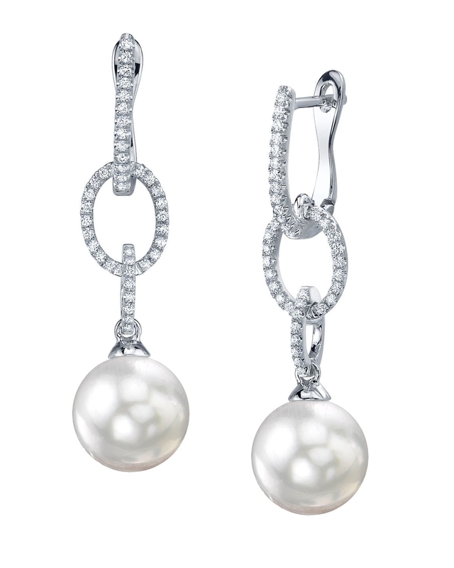 South Sea Pearl & Diamond Lucy Earrings
