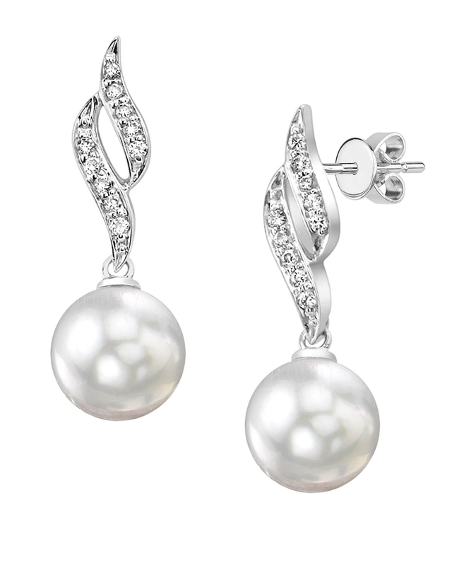South Sea Pearl Diamond Suzanna Earrings