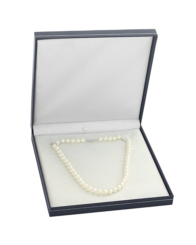 7.0-7.5mm Japanese Akoya White Choker Length Pearl Necklace- AAA Quality