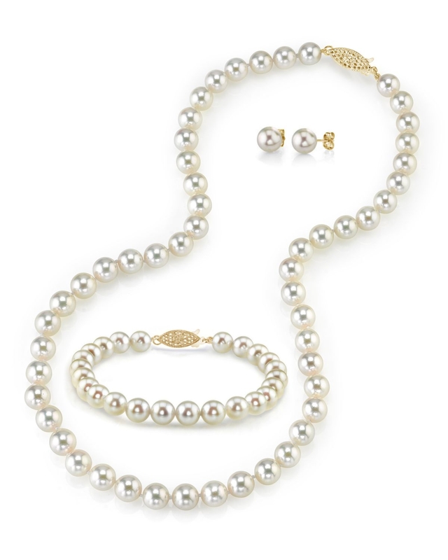 6.0-6.5mm Japanese Akoya Pearl Set - Secondary Image