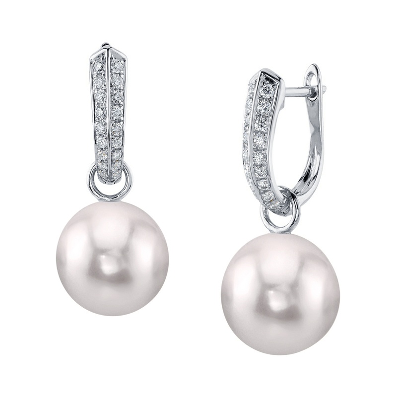 Akoya Pearl & Diamond Charlie Earrings