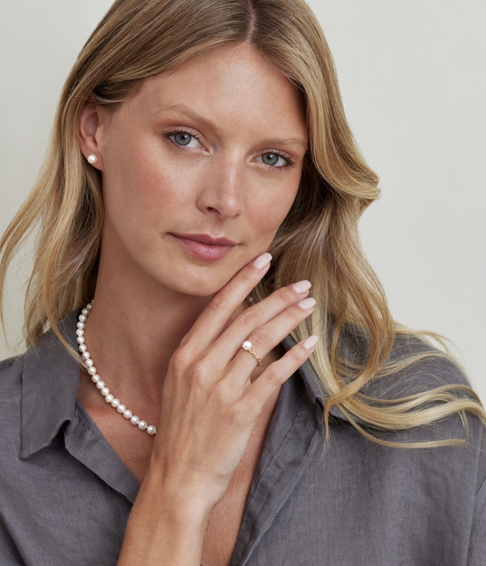 Akoya Pearl Daphne Ring - Secondary Image