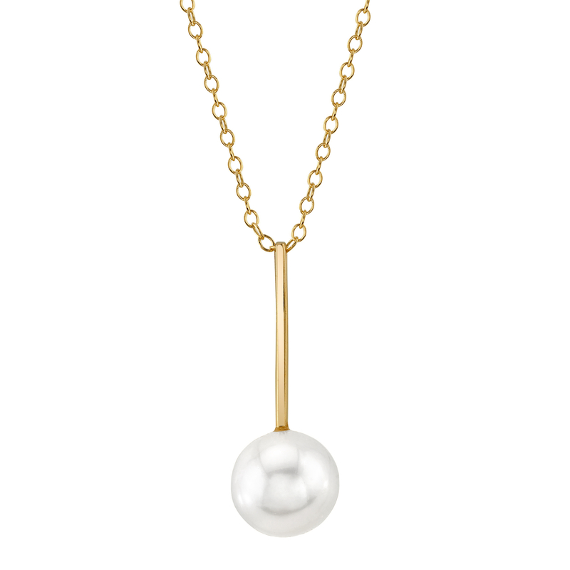 14K Gold Freshwater Pearl Emmanuelle Pendant