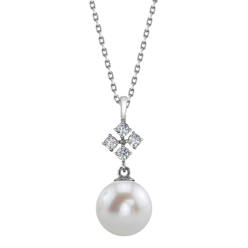 Freshwater Pearl & Diamond Millie Pendant