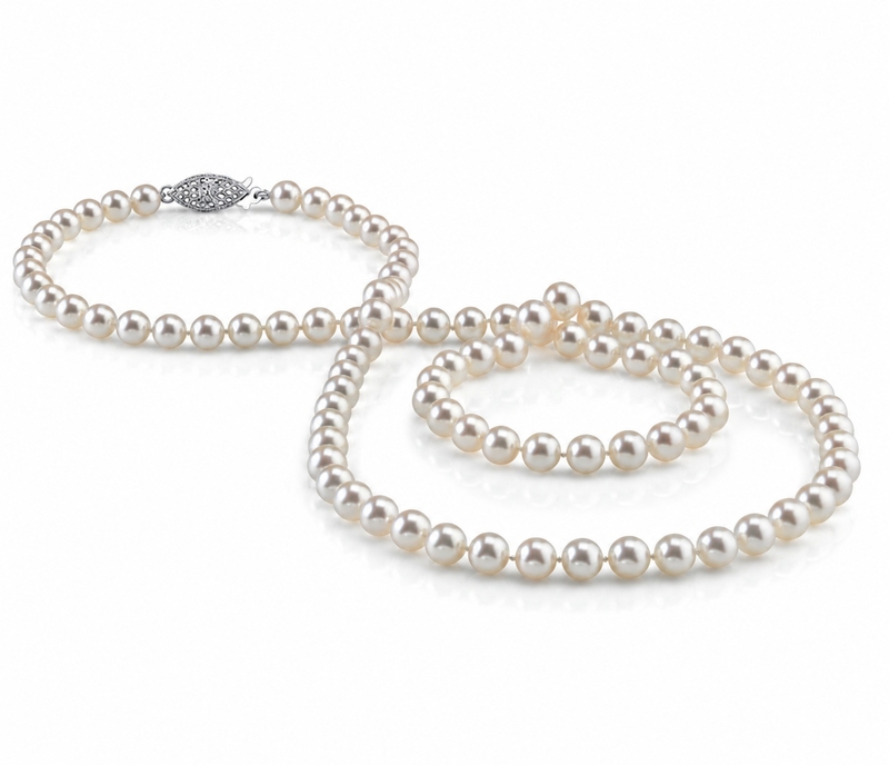 7.5-8.5mm Opera Length Freshwater Pearl Necklace